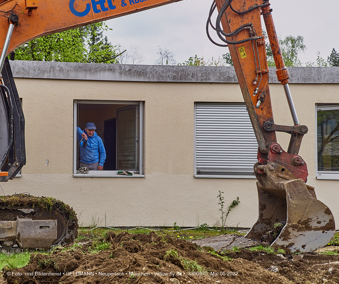 05.05.2022 - Baustelle am Haus für Kinder in Neuperlach